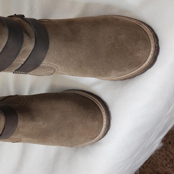 NEW White Mountain Rialto Joker II Brown Suede Chunky Chastity Boots Sherpa Warm - Picture 5 of 15